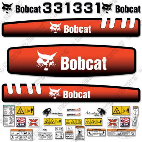 bobcat mini excavator 331 7120681 decal|Bobcat Decals.